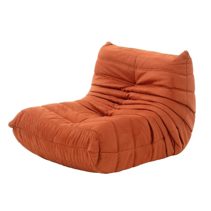 High Back Single Fireside Togo Sofa Chair Cozy Lounge Chair with Ottoman High Density Sponge Multiple Colors V255-MMC-YELLOW