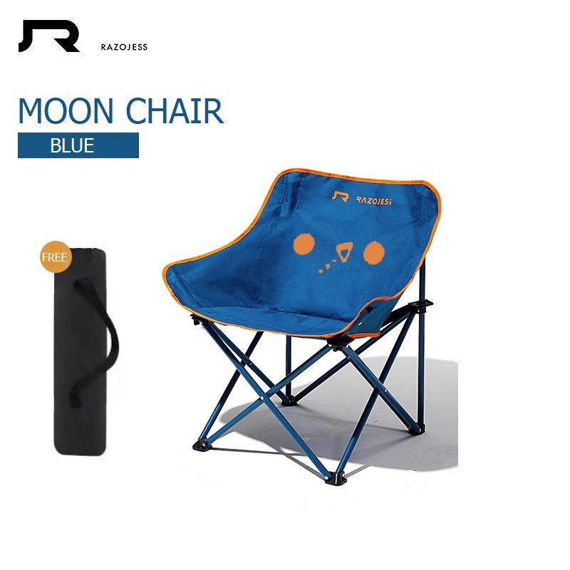 RAZOJESS Moon Chair for Outdoor Camping Fishing Picnic Blue V255-MOON-BLUE