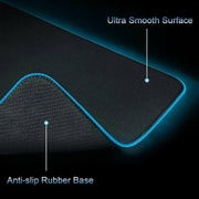 LED Gaming Mouse Pad Large RGB Extended Mousepad Keyboard Desk Anti-slip Mat V255-MPAD-RGB