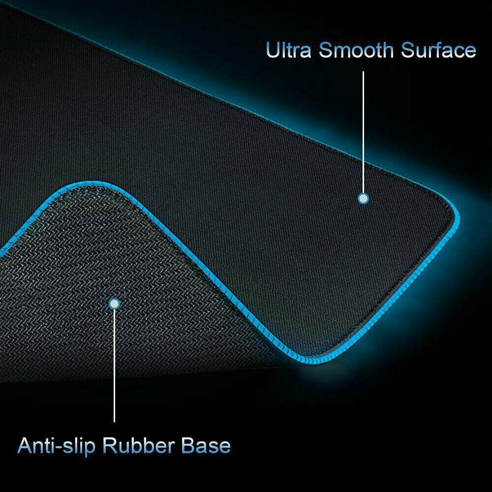 LED Gaming Mouse Pad Large RGB Extended Mousepad Keyboard Desk Anti-slip Mat V255-MPAD-RGB