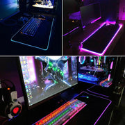 LED Gaming Mouse Pad Large RGB Extended Mousepad Keyboard Desk Anti-slip Mat V255-MPAD-RGB