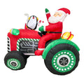 Radiant Christmas Lights Tractor Penguin Gift Xmas Inflatable Santa 1.8m Height V255-NCH22855