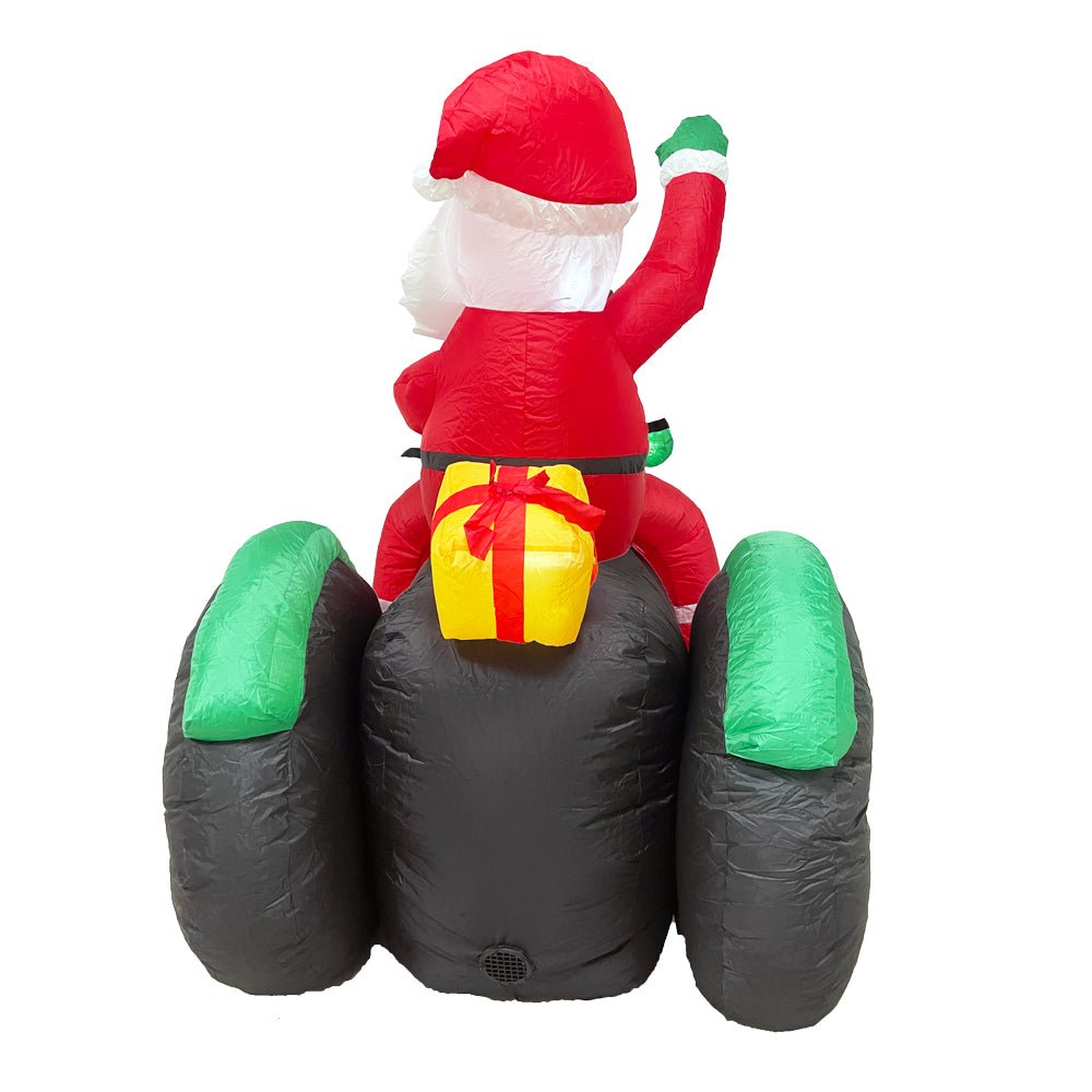 Radiant Christmas Lights Tractor Penguin Gift Xmas Inflatable Santa 1.8m Height V255-NCH22855