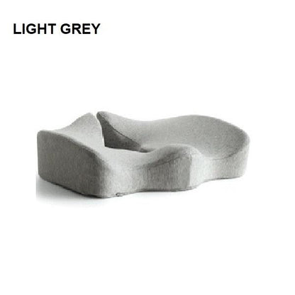 Premium Memory Foam Seat Cushion Coccyx Orthopedic Back Pain Relief Chair Pillow Office Dark Grey V255-P-SEAT-DG