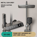 Geobella S31 Luxury Shower System Hot Cold Mixer Shower Set Bathroom Thermostatic SPA Rainfall Bath Tap V255-S31-DIG