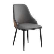 VELLUTO Dining Chair Modern upholstered Leather Kitchen Chairs with armrests Bathtub Chair Leisure Lounge V255-SE-DICH-DRGREY