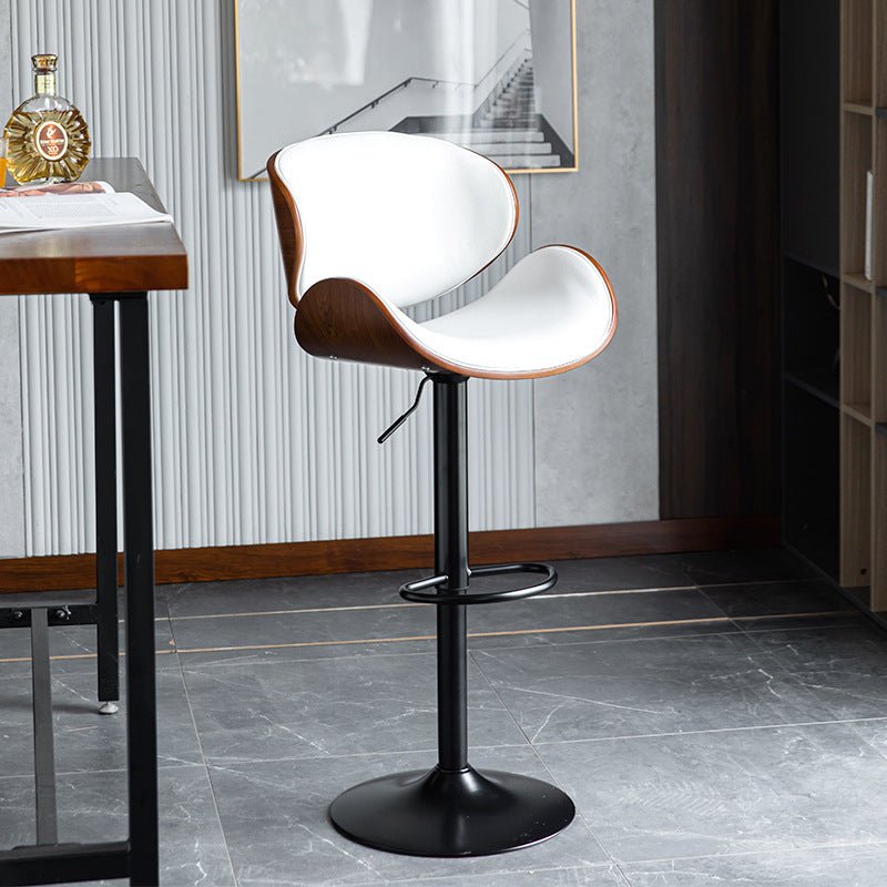 SERENITa European White Modern Bar Stools Swivel Bar Stool Chair Counter Height Barstool with 360 Degree V255-SE-SP-1865-WHITE