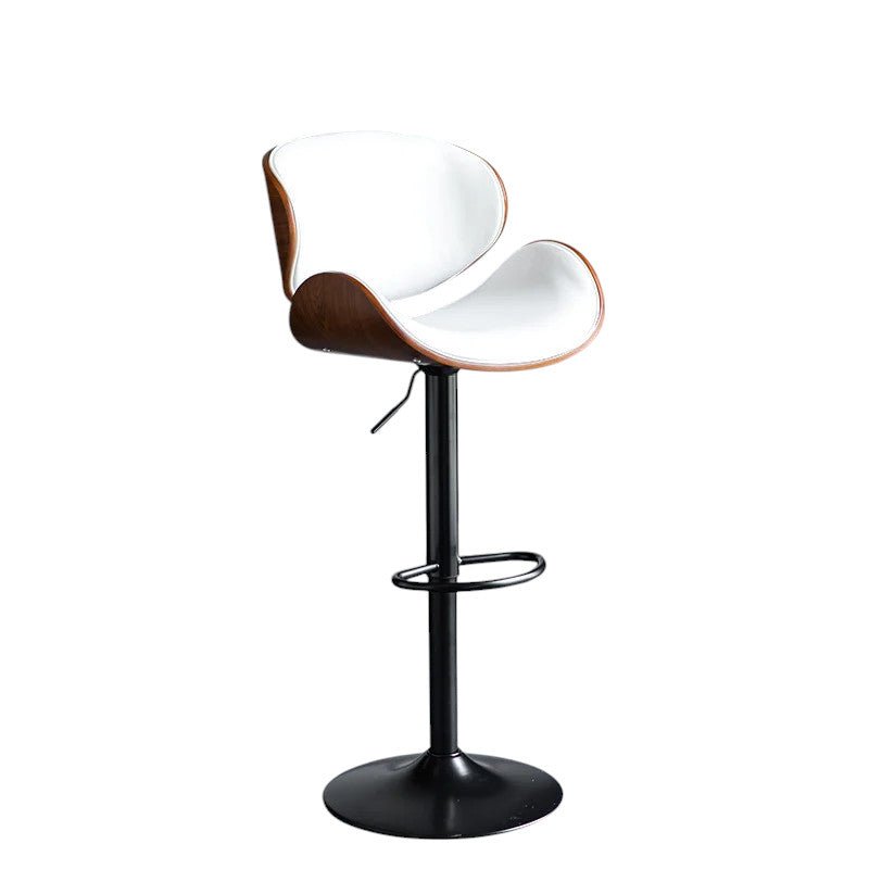 SERENITa European White Modern Bar Stools Swivel Bar Stool Chair Counter Height Barstool with 360 Degree V255-SE-SP-1865-WHITE