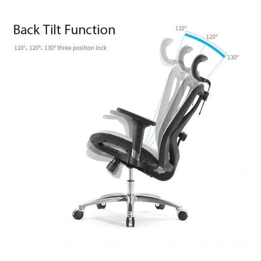 Sihoo M57 Ergonomic Office Chair, Computer Chair Desk Chair High Back Chair Breathable,3D Armrest and Lumbar V255-SIHOO-M57-0009-GY