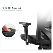Sihoo M57 Ergonomic Office Chair, Computer Chair Desk Chair High Back Chair Breathable,3D Armrest and Lumbar V255-SIHOO-M57-0009-GY