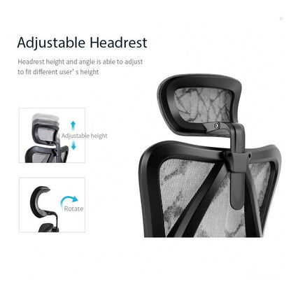 Sihoo M57 Ergonomic Office Chair, Computer Chair Desk Chair High Back Chair Breathable,3D Armrest and Lumbar V255-SIHOO-M57-0009-GY