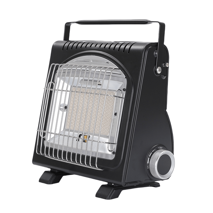 AMZ 1700W 2-in-1 Portable Outdoor Camping Butane Gas Heater Stove Steel Iron Aluminium Metal Manual V255-SYJ-8508