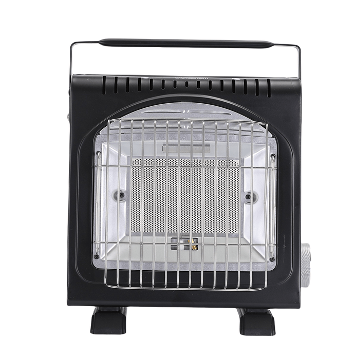 AMZ 1700W 2-in-1 Portable Outdoor Camping Butane Gas Heater Stove Steel Iron Aluminium Metal Manual V255-SYJ-8508