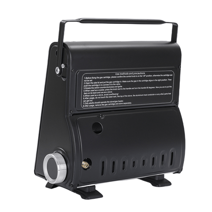 AMZ 1700W 2-in-1 Portable Outdoor Camping Butane Gas Heater Stove Steel Iron Aluminium Metal Manual V255-SYJ-8508