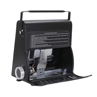 AMZ 1700W 2-in-1 Portable Outdoor Camping Butane Gas Heater Stove Steel Iron Aluminium Metal Manual V255-SYJ-8508