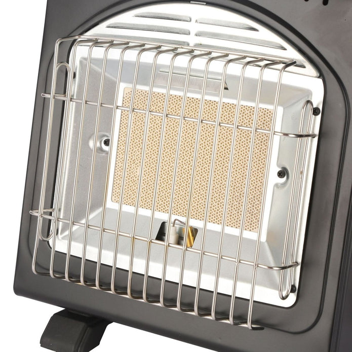 AMZ 1700W 2-in-1 Portable Outdoor Camping Butane Gas Heater Stove Steel Iron Aluminium Metal Manual V255-SYJ-8508