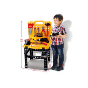 Toy Power Workbench, Kids Power Tool Bench Construction Set with Tools and Electric Drill V255-T101-N