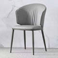 VELLUTO Modern Armless Upholstered Side Chair with Metal Legs for Kitchen & Dining Set of 2 (Grey) V255-VE-DICH-GREY-679