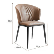 VELLUTO Modern Armless Upholstered Side Chair with Metal Legs for Kitchen & Dining Set of 2 (Grey) V255-VE-DICH-GREY-679