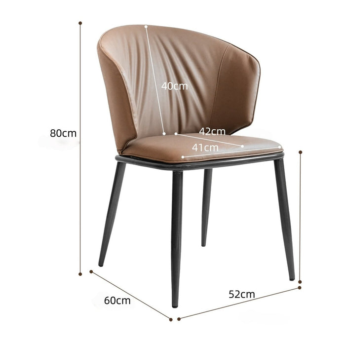 VELLUTO Modern Armless Upholstered Side Chair with Metal Legs for Kitchen & Dining Set of 2 (Grey) V255-VE-DICH-GREY-679