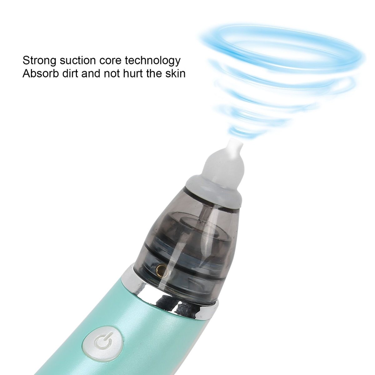 Baby Nasal Aspirator Electric Safe Hygienic Nose Cleaner Snot Sucker For baby (Green) V255-XBQ001-G