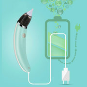 Baby Nasal Aspirator Electric Safe Hygienic Nose Cleaner Snot Sucker For baby (Green) V255-XBQ001-G