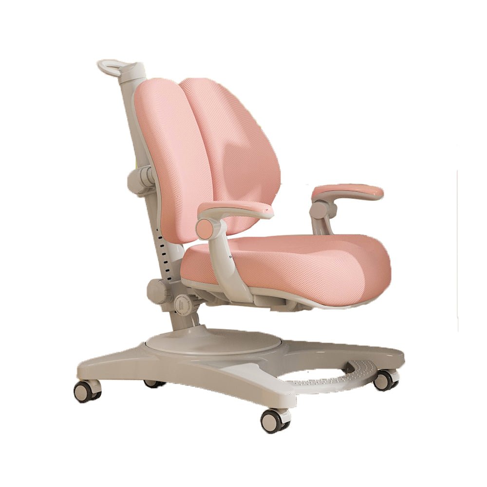 Solid Rubber Wood Height Adjustable Children Kids Ergonomic Pink Study Desk Chair 120cm AU V255-XJM017-PCSB508-PINK