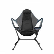 Camping Chair Foldable Swing Luxury Recliner Relaxation Swinging Comfort Lean Back Outdoor Folding Chair V255-YZ007-GREY