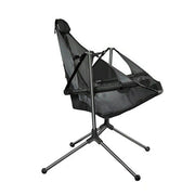 Camping Chair Foldable Swing Luxury Recliner Relaxation Swinging Comfort Lean Back Outdoor Folding Chair V255-YZ007-GREY