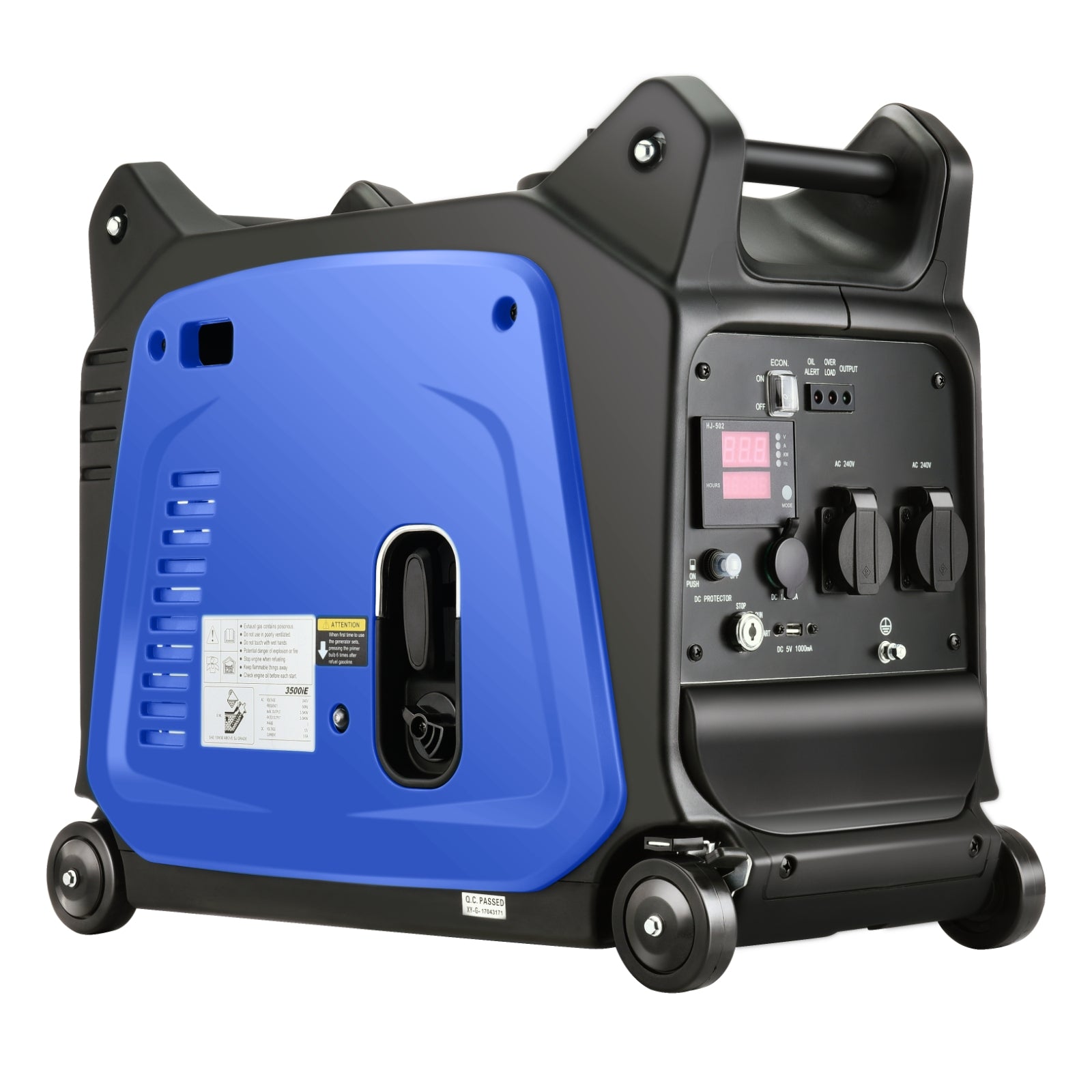 Gentrax 3500w Remote Start Pure Sine Wave Inverter Generator V257-DSZ-GEN-GSX-CEDD