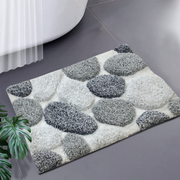 Pebble 3D Design Tufted Soft Pile Bathmat - 50x80 V262-BM-671