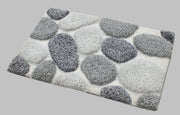 Pebble 3D Design Tufted Soft Pile Bathmat - 50x80 V262-BM-671