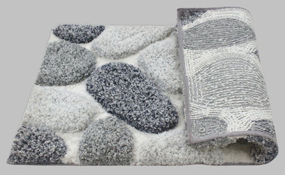Pebble 3D Design Tufted Soft Pile Bathmat - 50x80 V262-BM-671
