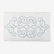 Cotton Medallion Tufted Non Slip Jacquard Bath mat V262-CI-STK-001M