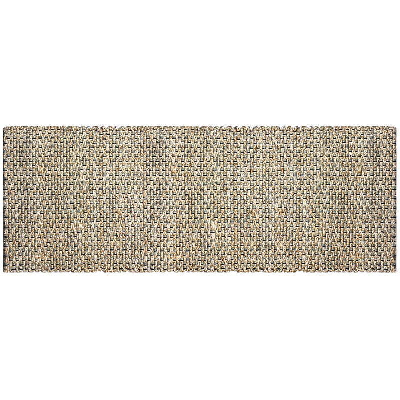 Hand Braided Jute Runner with Green Textured Weave 50 x 120 cm V262-CI-STK999JR