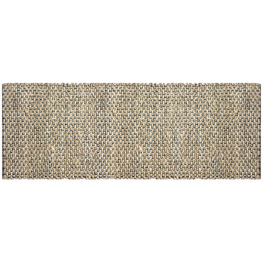 Hand Braided Jute Runner with Green Textured Weave 50 x 120 cm V262-CI-STK999JR