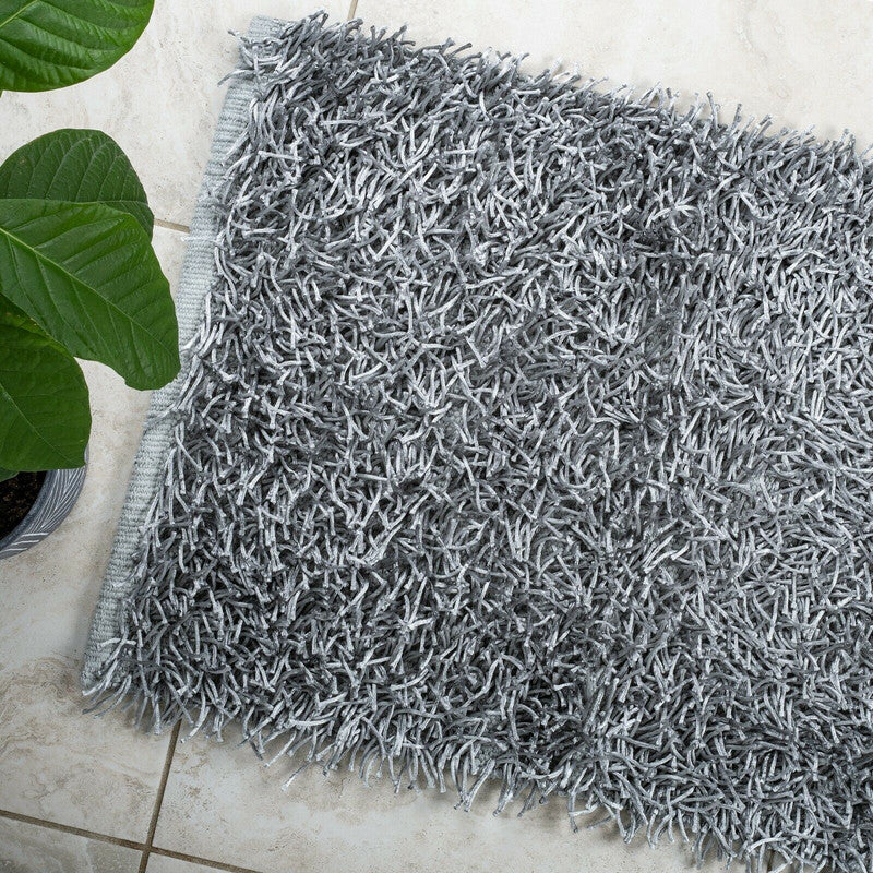 Luxury High Pile Soft Non Slip Bathmat 50 x 80cm (Silver) V262-CI 19 -3488S
