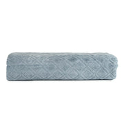 Premium Velour Diamond Design Jacquard Bath Towel (Blue) V262-CR-STK-024B
