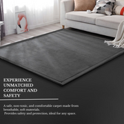 Soft Touch Ultra Plush Memory Foam Tatami Stone Grey Mat - 150 x 200 CM V262-LGH-0089G