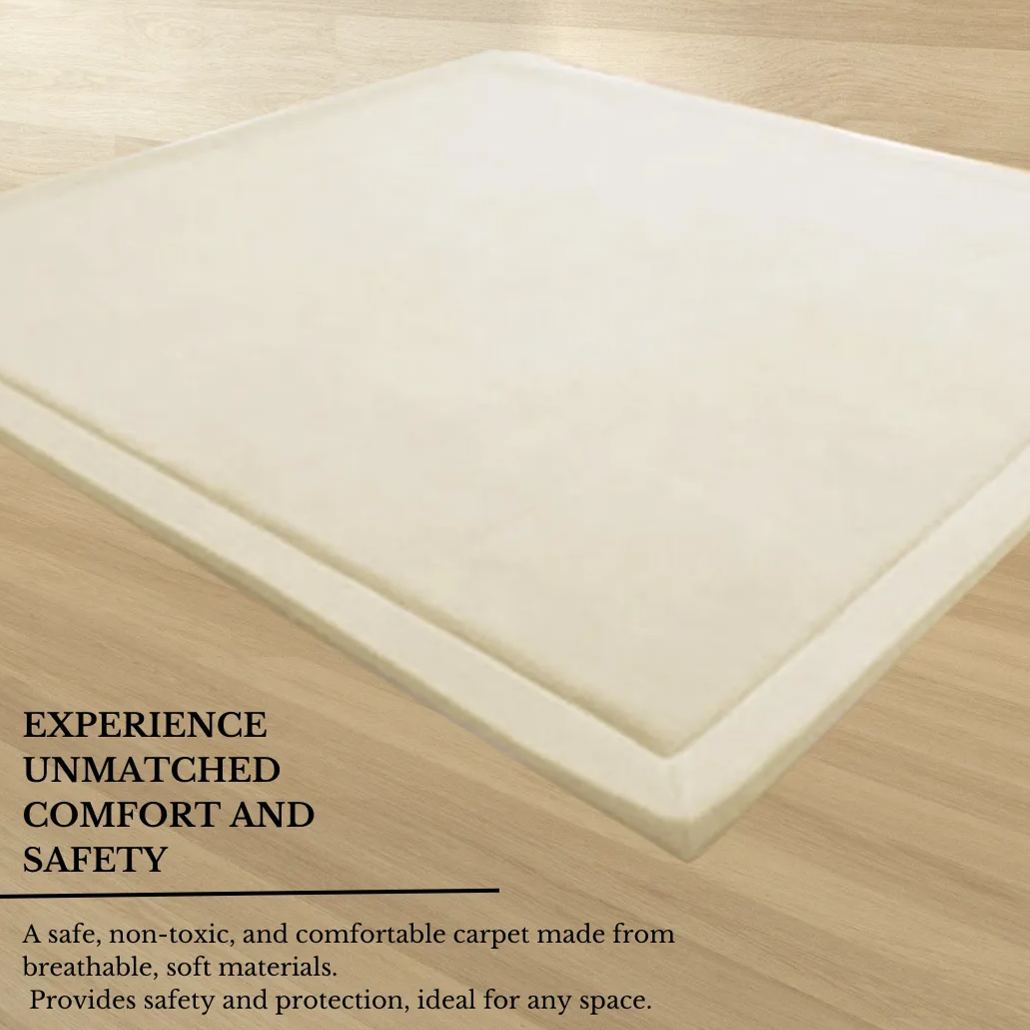 Soft Touch Ultra Plush Memory Foam Tatami Soft Ivory Mat - 200 X 300 CM V262-LGH-0091B-1