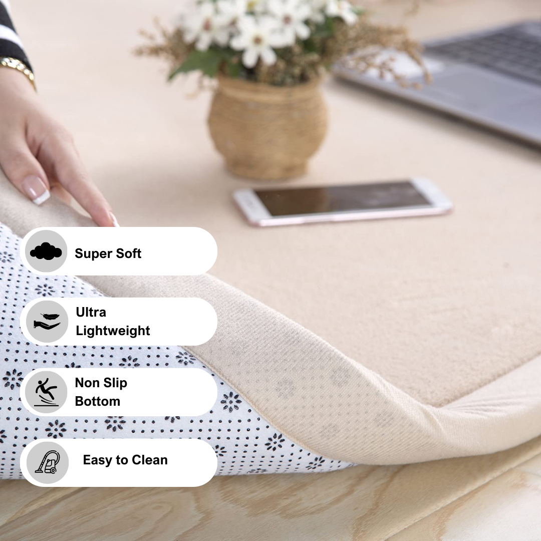 Soft Touch Ultra Plush Memory Foam Tatami Soft Ivory Mat - 200 X 300 CM V262-LGH-0091B-1