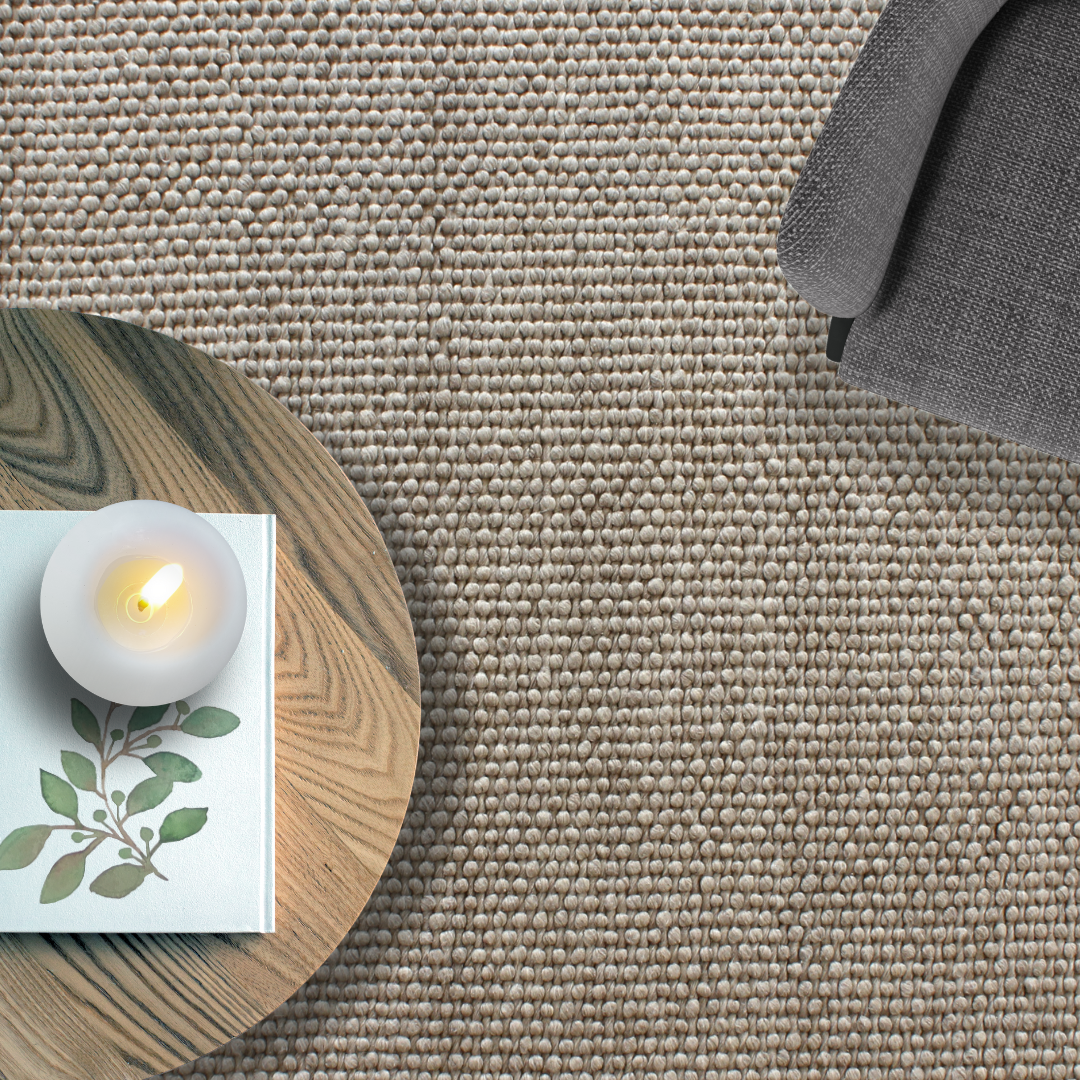Aura Hand Woven Loop Pile Wool Rug - 160x230 V262-LGH-1038CLIG