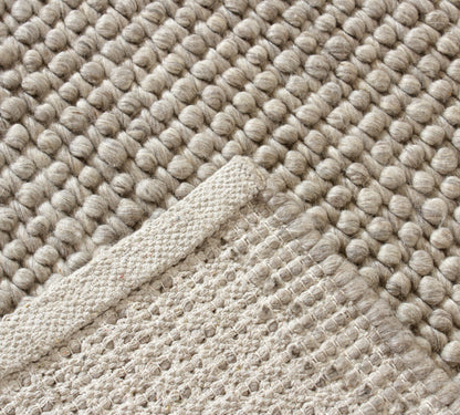 Aura Hand Woven Loop Pile Wool Rug - 160x230 V262-LGH-1038CLIG
