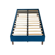 Dreamo Velvet Blue Queen Bed Frame V264-BFS-206F-BLU-QU-1