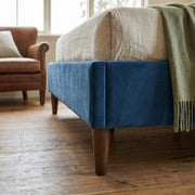 Velvet Blue Bed Frame - Single V264-BFS-206F-BLU-SL-1