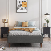 Bed Frame Mattress Foundation (Dark Grey) - Single V264-BFS-206F-DGR-SL-1