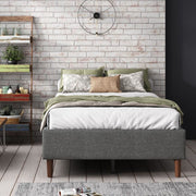Bed Frame Mattress Foundation (Dark Grey) - Single V264-BFS-206F-DGR-SL-1