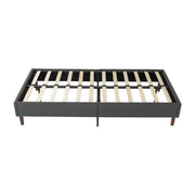 Bed Frame Mattress Foundation (Dark Grey) - Single V264-BFS-206F-DGR-SL-1