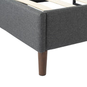 Bed Frame Mattress Foundation (Dark Grey) - Single V264-BFS-206F-DGR-SL-1