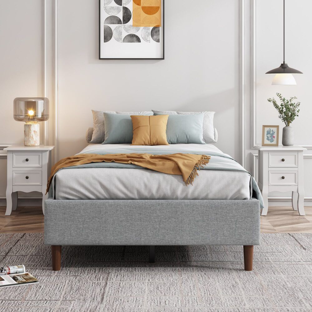 Dreamo Light Grey Queen Bed Frame V264-BFS-206F-LGR-QU-1